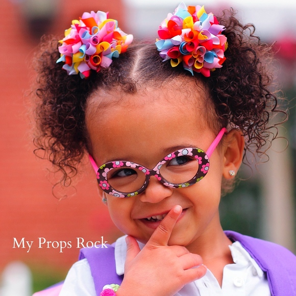 My Props Rock Accessories Navy Blue Boutique Korker Hair Bow Set